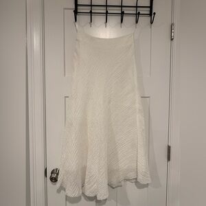 Zara Cream Midi Skirt